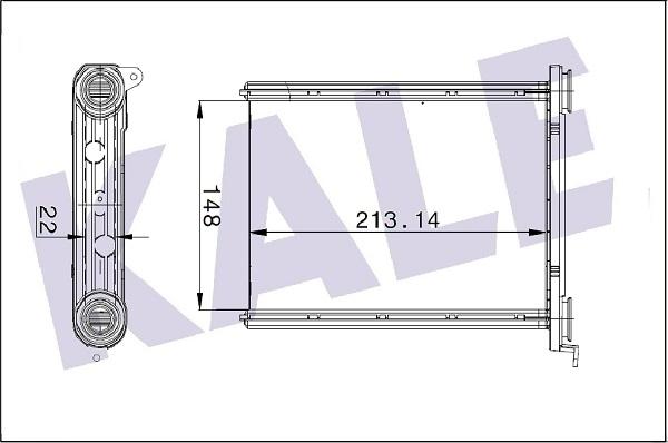 KALE OTO RADYATÖR 347125 - İstilik dəyişdiricisi, daxili isitmə furqanavto.az