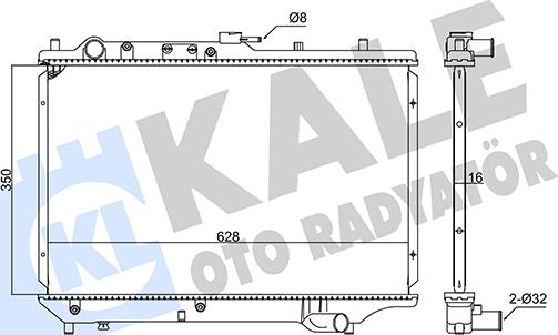 KALE OTO RADYATÖR 347895 - Radiator, mühərrikin soyudulması furqanavto.az