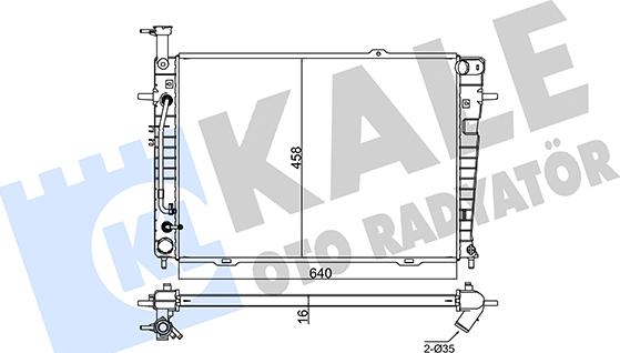 KALE OTO RADYATÖR 347850 - Radiator, mühərrikin soyudulması furqanavto.az