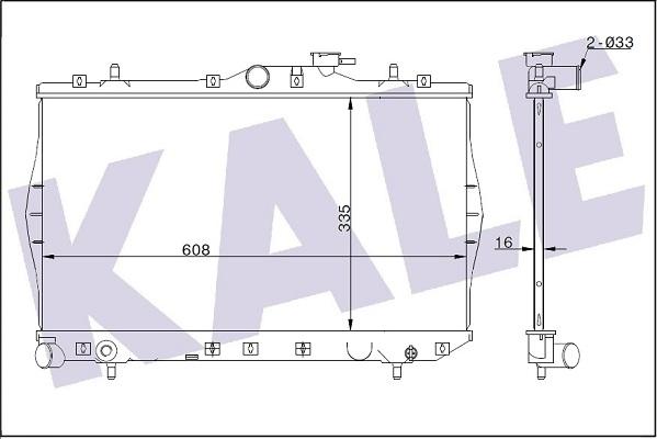 KALE OTO RADYATÖR 347780 - Radiator, mühərrikin soyudulması furqanavto.az