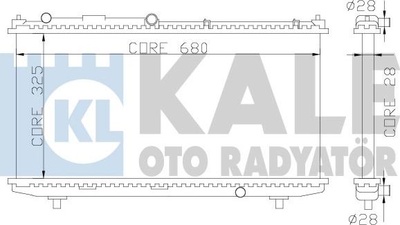 KALE OTO RADYATÖR 359900 - Radiator, mühərrikin soyudulması furqanavto.az