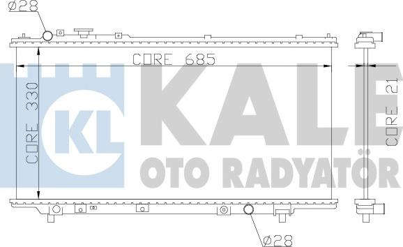 KALE OTO RADYATÖR 359700 - Radiator, mühərrikin soyudulması furqanavto.az