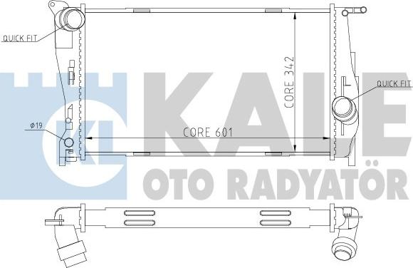 KALE OTO RADYATÖR 354600 - Radiator, mühərrikin soyudulması furqanavto.az