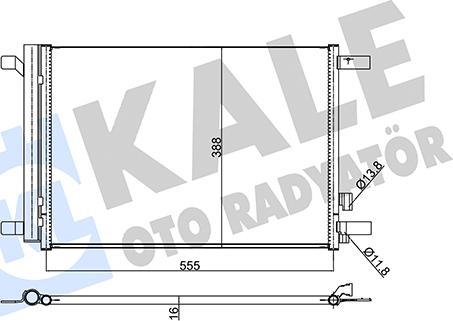 KALE OTO RADYATÖR 354020 - Kondenser, kondisioner furqanavto.az