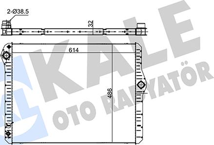 KALE OTO RADYATÖR 354235 - Radiator, mühərrikin soyudulması furqanavto.az