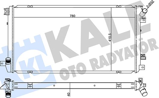 KALE OTO RADYATÖR 355575 - Radiator, mühərrikin soyudulması furqanavto.az