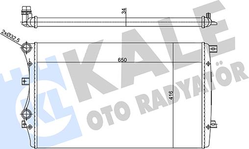 KALE OTO RADYATÖR 356925 - Radiator, mühərrikin soyudulması furqanavto.az