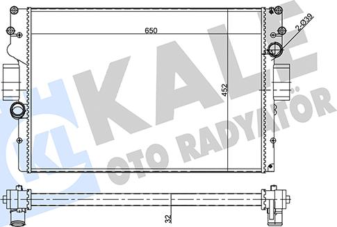 KALE OTO RADYATÖR 356410 - Radiator, mühərrikin soyudulması furqanavto.az