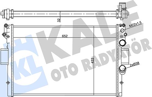 KALE OTO RADYATÖR 356420 - Radiator, mühərrikin soyudulması furqanavto.az