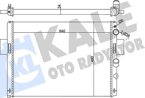 KALE OTO RADYATÖR 356145 - Radiator, mühərrikin soyudulması furqanavto.az