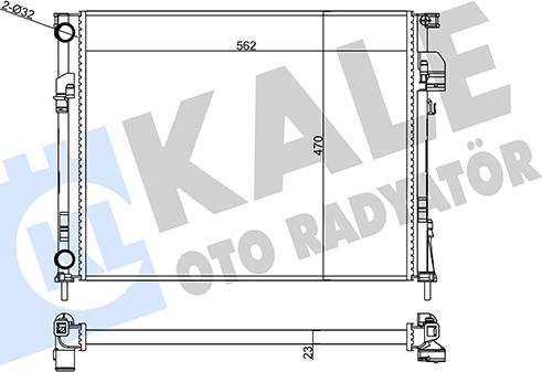 KALE OTO RADYATÖR 356890 - Radiator, mühərrikin soyudulması furqanavto.az