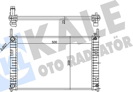 KALE OTO RADYATÖR 356885 - Radiator, mühərrikin soyudulması furqanavto.az