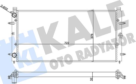 KALE OTO RADYATÖR 356880 - Radiator, mühərrikin soyudulması furqanavto.az