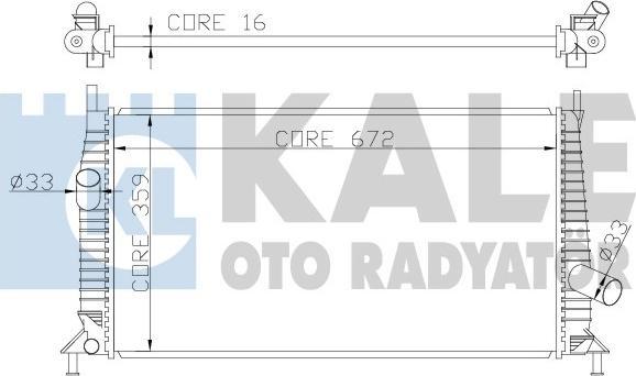 KALE OTO RADYATÖR 356300 - Radiator, mühərrikin soyudulması furqanavto.az