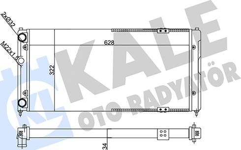 KALE OTO RADYATÖR 356295 - Radiator, mühərrikin soyudulması furqanavto.az