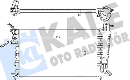 KALE OTO RADYATÖR 356290 - Radiator, mühərrikin soyudulması furqanavto.az