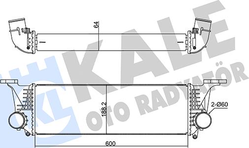 KALE OTO RADYATÖR 350950 - Intercooler, şarj cihazı furqanavto.az