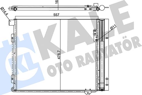 KALE OTO RADYATÖR 350445 - Kondenser, kondisioner furqanavto.az