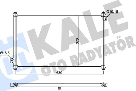 KALE OTO RADYATÖR 350595 - Kondenser, kondisioner furqanavto.az