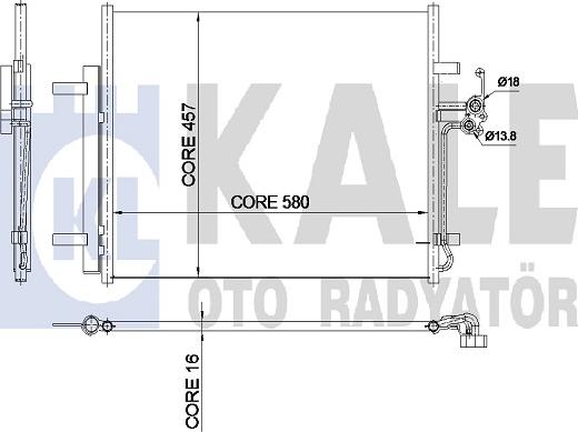 KALE OTO RADYATÖR 350590 - Kondenser, kondisioner furqanavto.az