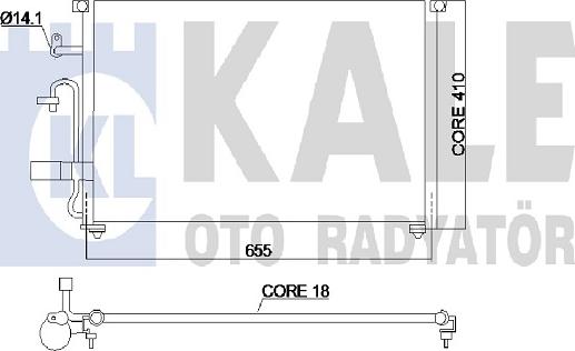 KALE OTO RADYATÖR 350545 - Kondenser, kondisioner furqanavto.az