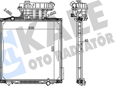 KALE OTO RADYATÖR 350250 - Radiator, mühərrikin soyudulması furqanavto.az