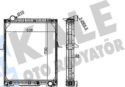 KALE OTO RADYATÖR 350275 - Radiator, mühərrikin soyudulması furqanavto.az