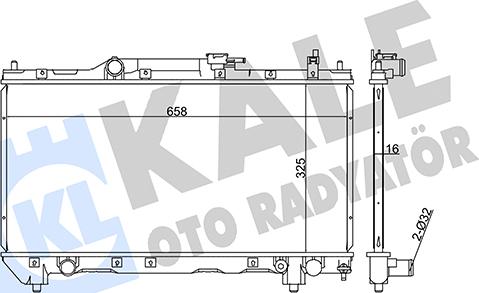 KALE OTO RADYATÖR 351965 - Radiator, mühərrikin soyudulması furqanavto.az