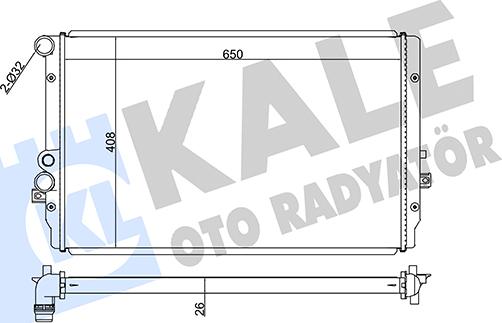 KALE OTO RADYATÖR 351905 - Radiator, mühərrikin soyudulması furqanavto.az