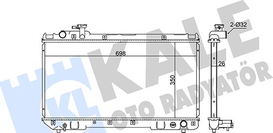 KALE OTO RADYATÖR 351915 - Radiator, mühərrikin soyudulması furqanavto.az