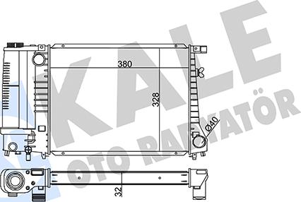 KALE OTO RADYATÖR 351970 - Radiator, mühərrikin soyudulması furqanavto.az