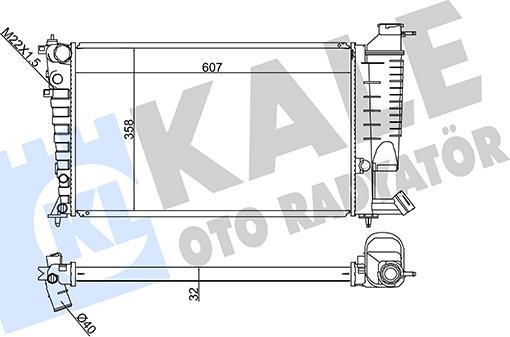 KALE OTO RADYATÖR 351875 - Radiator, mühərrikin soyudulması furqanavto.az