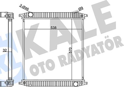 KALE OTO RADYATÖR 351395 - Radiator, mühərrikin soyudulması furqanavto.az