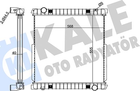 KALE OTO RADYATÖR 351390 - Radiator, mühərrikin soyudulması furqanavto.az