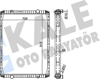 KALE OTO RADYATÖR 351360 - Radiator, mühərrikin soyudulması furqanavto.az