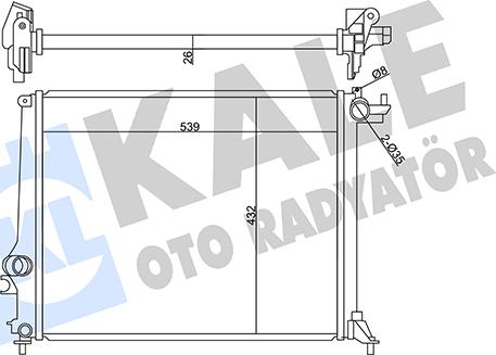 KALE OTO RADYATÖR 358985 - Radiator, mühərrikin soyudulması furqanavto.az