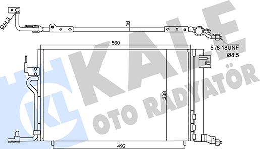 KALE OTO RADYATÖR 358450 - Kondenser, kondisioner furqanavto.az