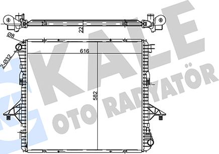 KALE OTO RADYATÖR 358690 - Radiator, mühərrikin soyudulması furqanavto.az