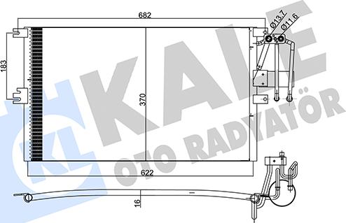 KALE OTO RADYATÖR 358205 - Kondenser, kondisioner furqanavto.az