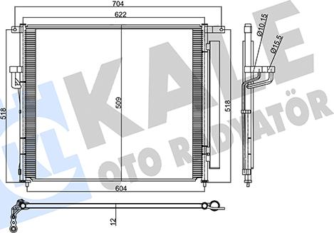 KALE OTO RADYATÖR 358230 - Kondenser, kondisioner furqanavto.az
