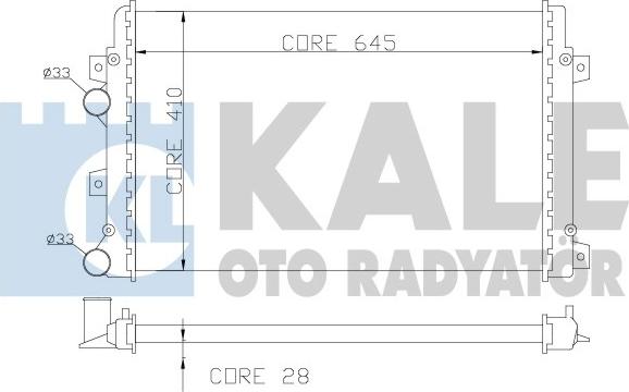 KALE OTO RADYATÖR 353500 - Radiator, mühərrikin soyudulması furqanavto.az