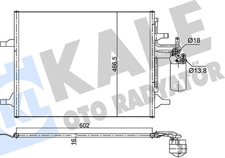 KALE OTO RADYATÖR 353075 - Kondenser, kondisioner furqanavto.az