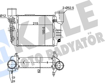 KALE OTO RADYATÖR 352445 - Intercooler, şarj cihazı furqanavto.az