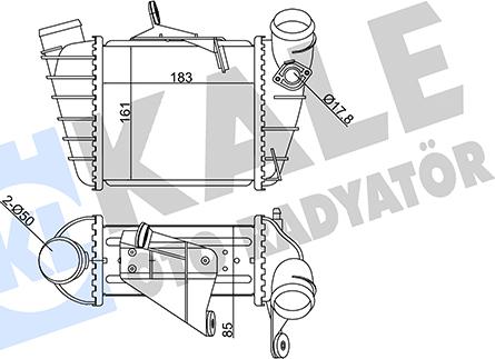 KALE OTO RADYATÖR 352410 - Intercooler, şarj cihazı furqanavto.az