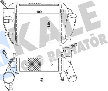 KALE OTO RADYATÖR 352390 - Intercooler, şarj cihazı furqanavto.az