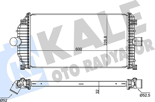 KALE OTO RADYATÖR 352280 - Intercooler, şarj cihazı furqanavto.az