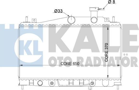 KALE OTO RADYATÖR 357900 - Radiator, mühərrikin soyudulması furqanavto.az