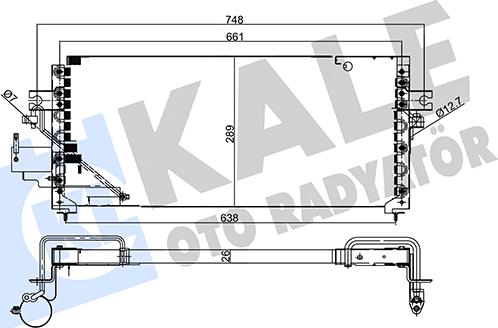 KALE OTO RADYATÖR 357920 - Kondenser, kondisioner furqanavto.az