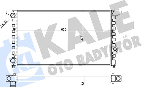 KALE OTO RADYATÖR 357050 - Radiator, mühərrikin soyudulması furqanavto.az