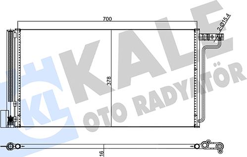 KALE OTO RADYATÖR 357755 - Kondenser, kondisioner furqanavto.az